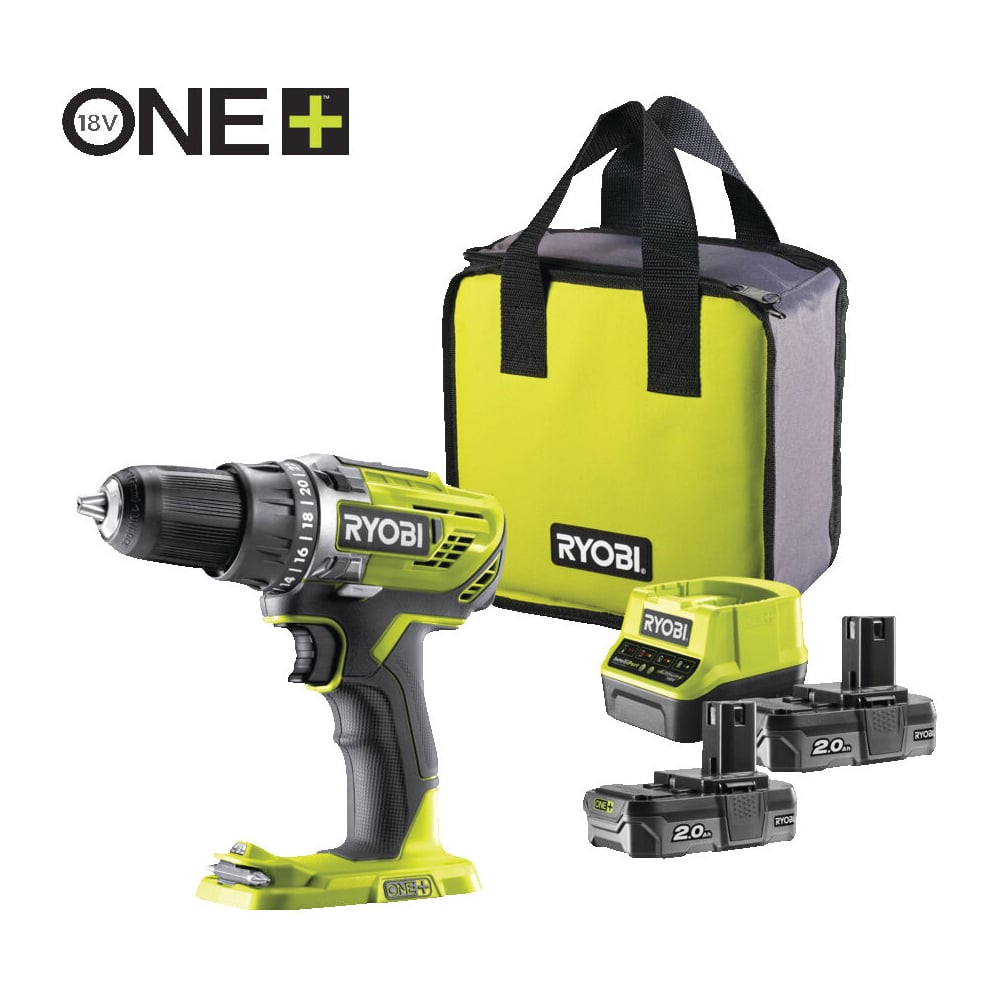 Дрель-шуруповерт Ryobi ONE+ R18DD3-220S