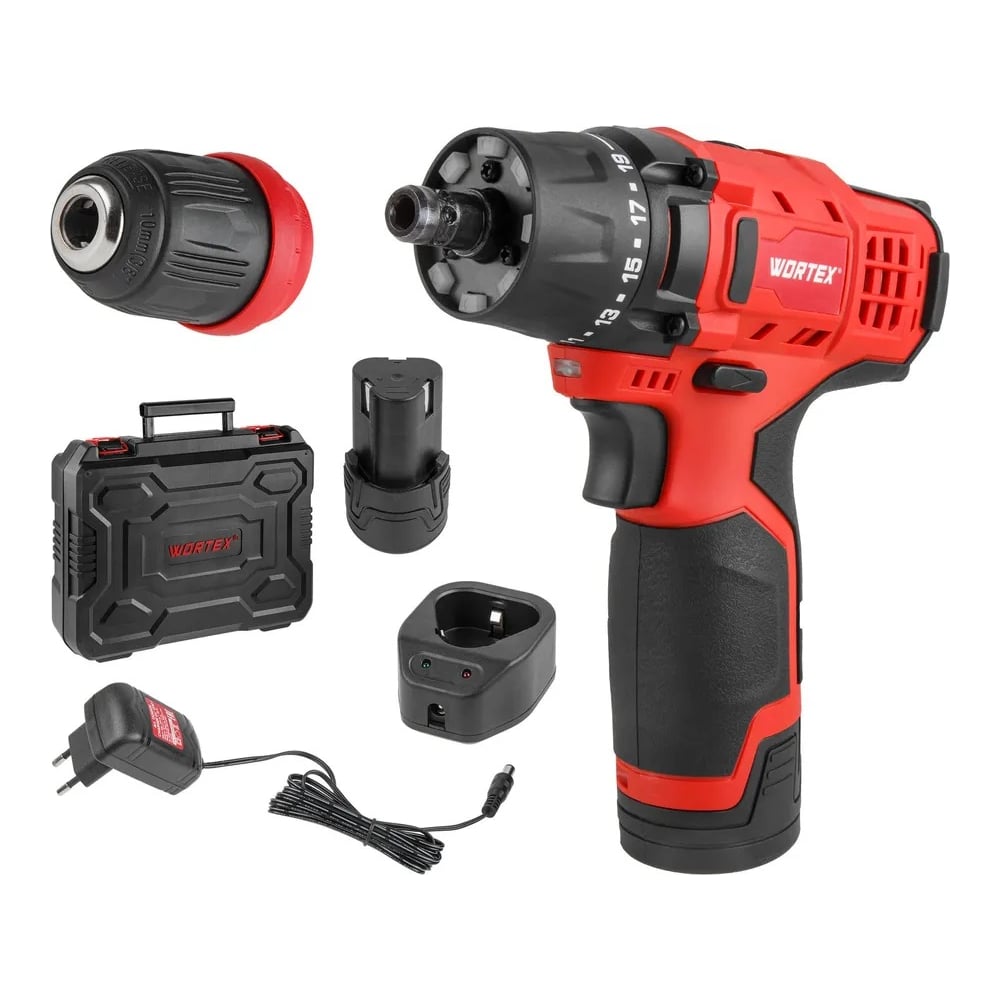 Дрель-шуруповерт WORTEX BD 1215 LiSET