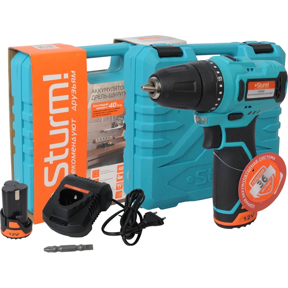 Шуруповерт Sturm BatterySystem12V